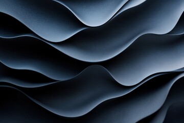 Obraz premium Abstract blue wavy shapes