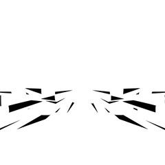 Abstract Geometric Silver Burst on White, Modern Design