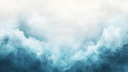 Obraz premium Serene Ethereal Cloudscape with Soft Blue Tones and Gentle Hues Perfect for Backgrounds and Inspirational Designs