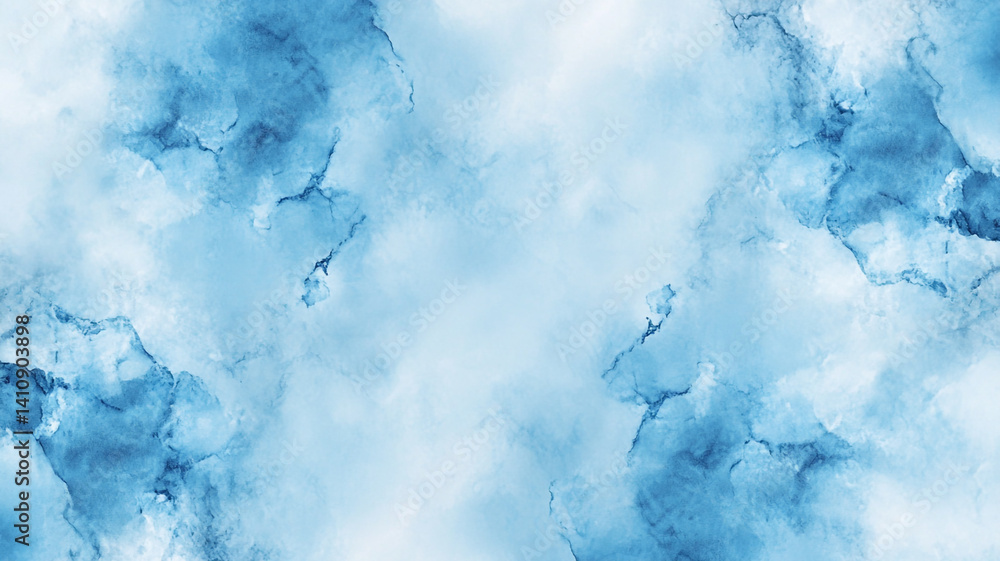 Poster soft blue abstract texture with fluid patterns and cloud-like shapes for artistic backgrounds and cr
