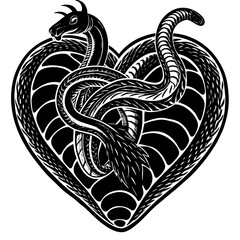 Obraz premium heart silhouette