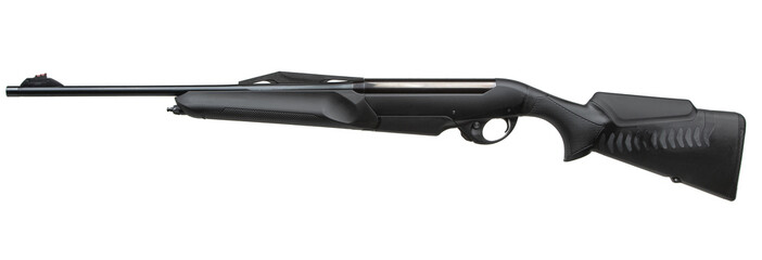 tactical semi-automatic rifle side view isolated