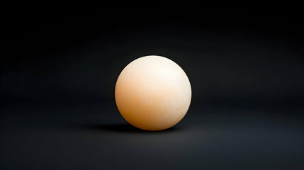 Illuminated Sphere Against Dark Background