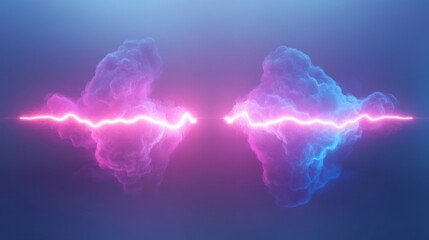 abstract energy wave cloud connection