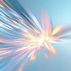 Abstract light burst with linear elements