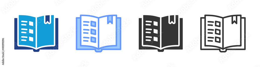 Aufkleber Index icon set multiple style collection