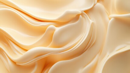 Obraz premium Creamy beige abstract texture swirls