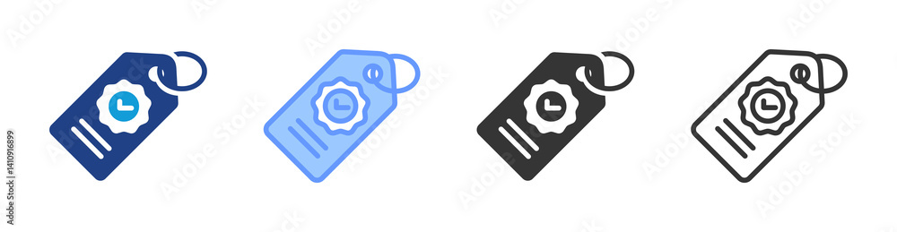 Poster Branding icon set multiple style collection