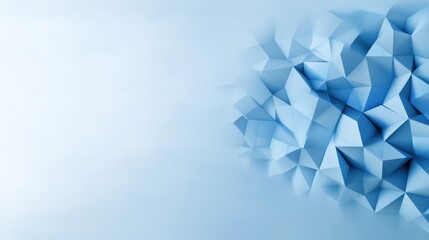 Geometric low poly blue background