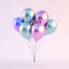 Colorful pastel balloons