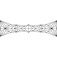 Geometric Line Art Border: Abstract, Minimalist Design