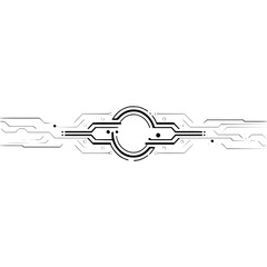 Abstract Circuit Board Design: Minimalist Tech Background