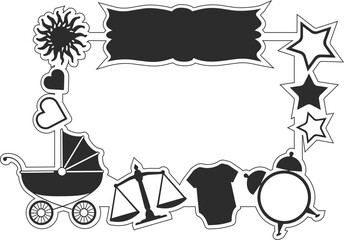 My First Year Photo Frame Laser Cut