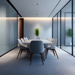 Modern conference room interior design