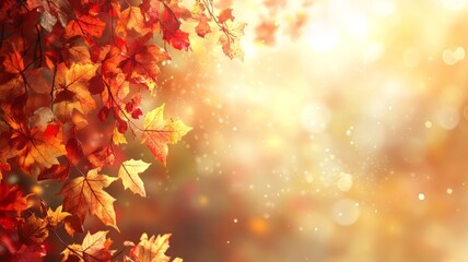 Fototapeta premium Beautiful nature landscape, bokeh lights.