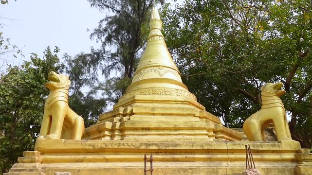 A Rakhine Buddhist monastery located on the high Mainak Hill in Maheshkhali's Adinath Temple.