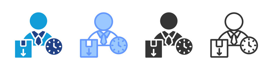 Duty icon set multiple style collection