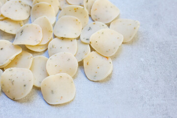 Vietnam prawn crackers, uncooked prawn cracker