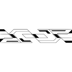 Futuristic Geometric Line Art Design on Gradient Background