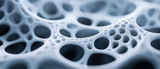Abstract porous material structure