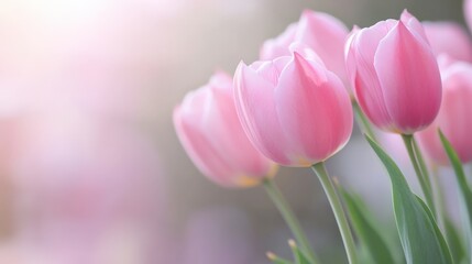Fototapeta premium Pink tulip blossoms