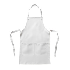 Simple white apron with practical pockets for cooking and crafting activities