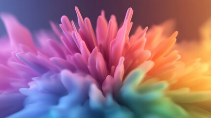 Abstract colorful gradient bloom