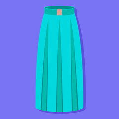 colorful illustration of a maxi skirt