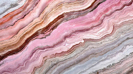 Fototapeta premium Abstract Marbled Pattern Background In Pink Beige Tones