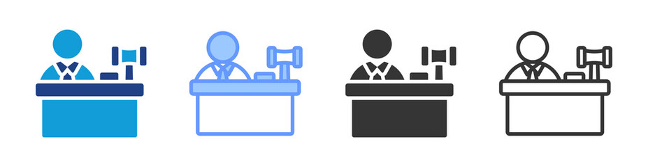 Principal icon set multiple style collection