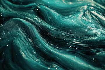 Teal textured substance closeup