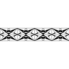 Geometric Border Design: Black and White Modern Ornamentation