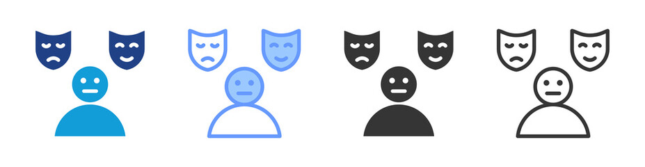 Personal Appearance icon set multiple style collection