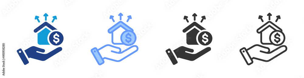 Poster Inheritance icon set multiple style collection