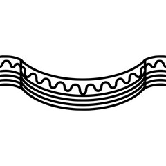 Minimalist Black and White Banner Design on White Background