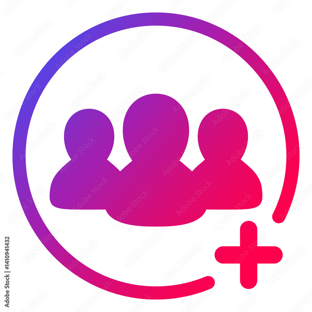 Poster add to group icon for web
