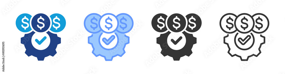 Poster Cost Effective icon set multiple style collection