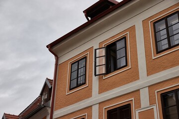 Townhouses a Czech town