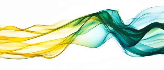 abstract protein rendering, flowing lines, vibrant colors, isolated on white, no
