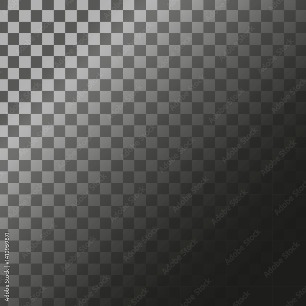 Poster checkerboard radial highlight. vector spotlight texture. left focus shading. dark rounded pattern.
