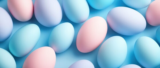 Pastel easter eggs