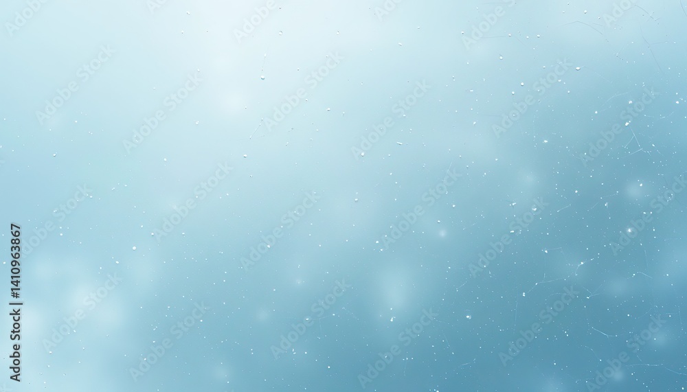 Poster subtle, light-blue backdrop with diffused particles.