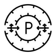 Parking circle Icon