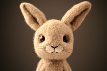 Obraz premium Cute plush bunny headshot