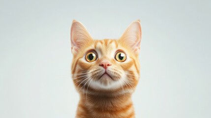 Fototapeta premium Orange tabby looking up