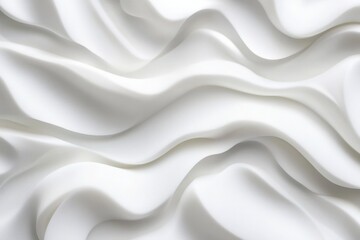 Obraz premium Abstract wavy white fabric texture