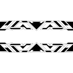 Abstract Geometric Technology Background, Black and White, Digital Art