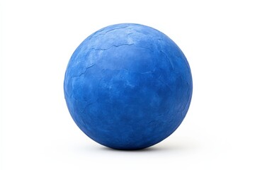 Blue egg with cracked texture