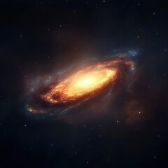 Obraz premium Galaxy view in deep space