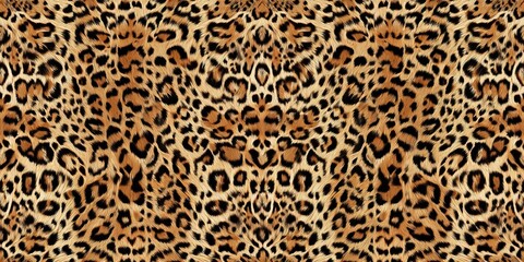 A leopard-print fur texture embodies wild elegance for fashion or home decor. Symbolizing boldness and individuality, it’s used in apparel, accessories, or interior design to add exotic flair